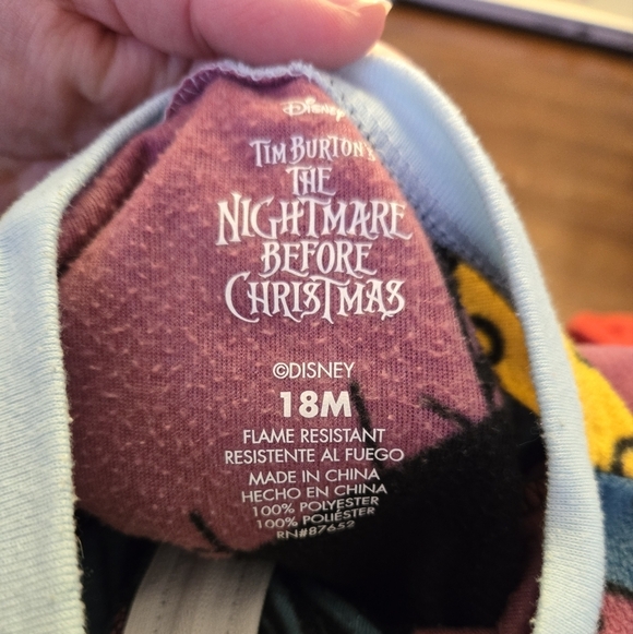 Nightmare Before Christmas Sally Toddler Pajamas 18 Months - Picture 5 of 5